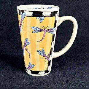 Signature Bug Me Alicia Tormey Designs Dragonfly 16oz Stoneware Coffee Mug